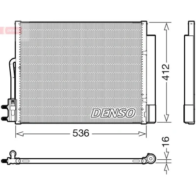 Imagem de DENSO DCN20043 Condensador com secador R 134a