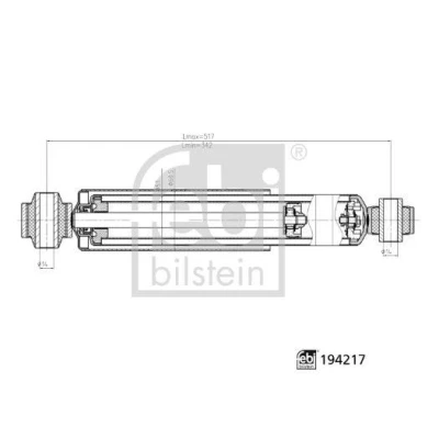 Imagem de FEBI BILSTEIN 194217 Amortecedor RENAULT: MASTER 3 Kasten