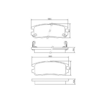 Imagem de MAPCO 6683 Jogo de pastilhas para travão disco Eixo traseiro com avisador sonoro desgaste OPEL: Frontera A SUV, B SUV