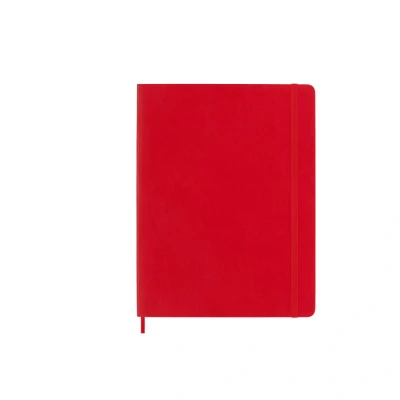 Imagem de Moleskine Caderno XL Pautado Capa Mole Vermelho escarlate