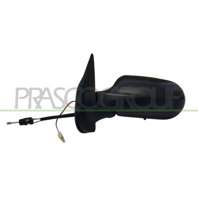 Imagem de Espelho retrovisor Prasco FT1148115 esquerda preto manual, mecânico ajustável pelo interior, com sensor de temeperatura FIAT: Palio I Weekend