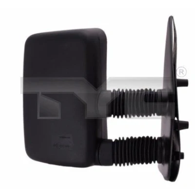 Imagem de espelho retrovisor Tyc 305 0100 esquerda preto convexo, braço do comprido, para regulação manual FIAT: Ducato II Van