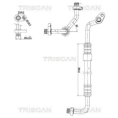 Imagem de TRISCAN 9010 28091 Conduta de alta/baixa pressão, ar condicionado do compressor para o condensador
