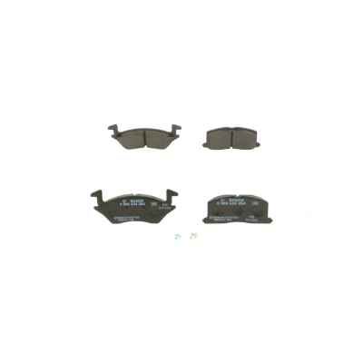 Imagem de BOSCH 0 986 424 264 Jogo de pastilhas para travão disco Baixo teor metálico com avisador sonoro desgaste TOYOTA: Starlet IV Hatchback