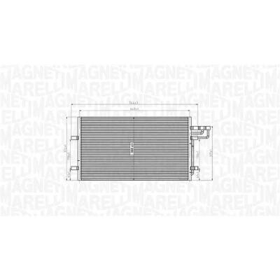 Imagem de MAGNETI MARELLI 350203915000 Condensador 648x368x16 368mm 648mm 16mm FORD: Focus 2 Kombi,