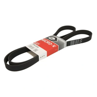 Imagem de GATES 7PK1870 Correia trapezoidal estriada 1870 7 Poliéster, EPDM (borracha de etileno propileno dieno) FleetRunner Micro V