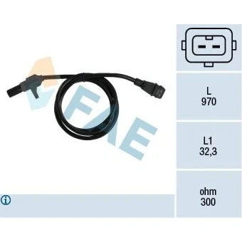 Imagem de Sensor de velocidade, gestão do motor FAE 79122