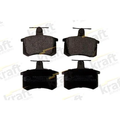 Imagem de KRAFT 6010035 Jogo de pastilhas para travão disco Eixo traseiro AUDI: 80 B3, A8 D2, 90 B2, ALFA ROMEO: 164, FIAT: Croma I Hatchback