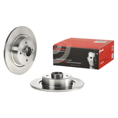 Imagem de BREMBO 08.B650.17 Disco de travão 274, 274 11 4 cheio com anel sensor do ABS, jogo rolamentos roda RENAULT: GRAND SCENIC 2