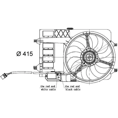 Imagem de MAHLE ORIGINAL CFF 30 000S Ventilador de Radiador 398 12 elétrico com aro MINI: Hatchback