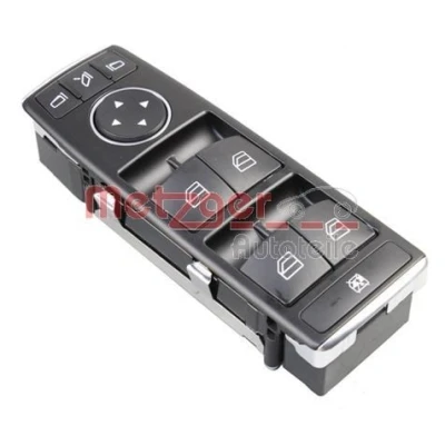 Imagem de METZGER 0916678 Interruptor, elevadores dos vidros do lado condutor MERCEDES BENZ: Classe A, B, CLA Carrinha