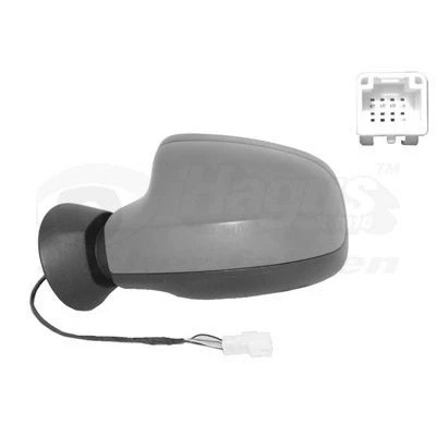 Imagem de Espelho retrovisor Van Wezel 1516817 esquerda com subcapa completo, convexo, para regulação eléctrica dos espelhos, aquecível