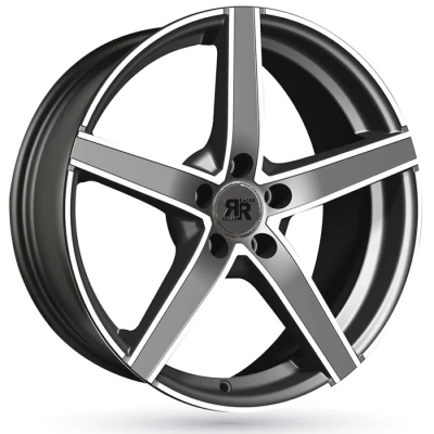 Imagem de Jante de alumínio racer artic evo 7x17 4x100 et37 frente cinzenta polida