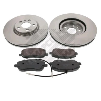 Imagem de MAPCO 47018 Kit de travões Eixo dianteiro ventilado com chapa anti ruído incl. contacto aviso desgaste