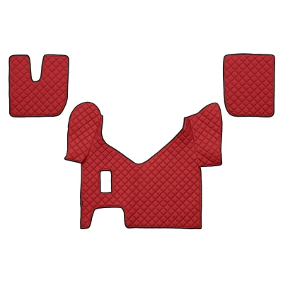 Imagem de F CORE FL28 RED Conjunto de tapete chão Couro artificial à frente 3 Vermelho
