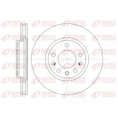Imagem de REMSA 61318.10 Disco de travão Eixo dianteiro 278, 278 26 5 ventilado OPEL: Corsa D Hatchback