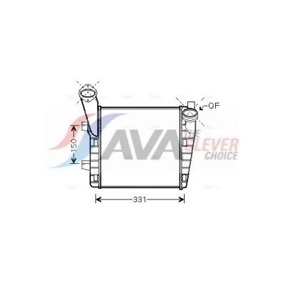 Imagem de PRASCO VNA4234 Intercooler com acoplamentos rápidos AUDI: Q7