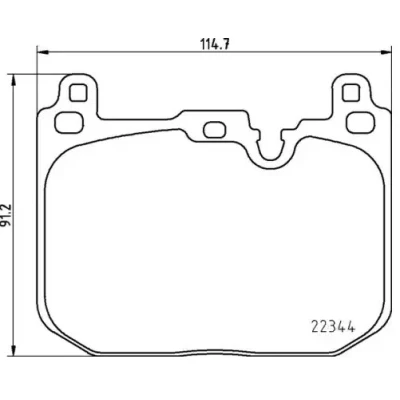 Imagem de VAICO V20 3131 Jogo de pastilhas para travão disco MINI: Clubman, Hatchback, Cabrio, BMW: X1, 1 X2