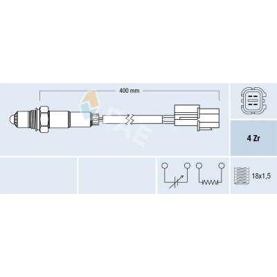 Imagem de FAE 77682 Sonda lambda HYUNDAI: Coupe II