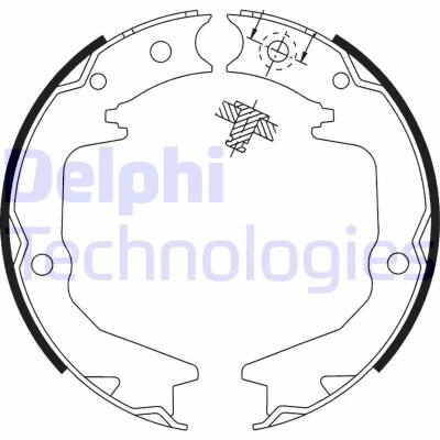 Imagem de Jogo de maxilas travão, travão estacionamento DELPHI LS1913