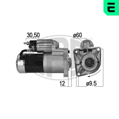 Imagem de ERA 221010A Motor de arranque 12 2 9 ALFA ROMEO: 159 Sportwagon, Sedan
