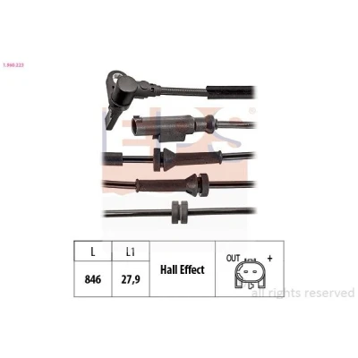 Imagem de EPS 1.960.223 Sensor de ABS 846 FIAT: Tipo Hatchback