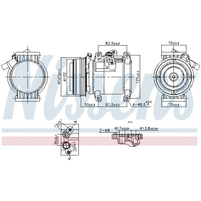 Imagem de NISSENS 891011 Compressor CSP11 12 PAG 46 YF R 134a