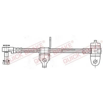 Imagem de QUICK BRAKE 59.976X Mangueira de Travão 433mm M10x1 com rosca interior, exterior
