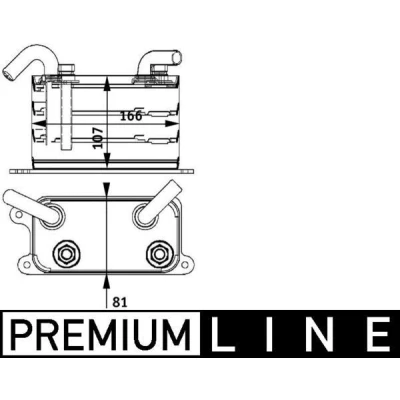 Imagem de MAHLE ORIGINAL CLC 62 000P Radiador de Óleo