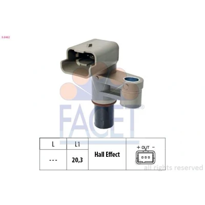 Imagem de FACET 9.0462 Sensor Made in Italy OE Equivalent CITROËN: C5 II Carrinha, I Hatchback, C4 Grand Picasso, PEUGEOT: 307 407 SW