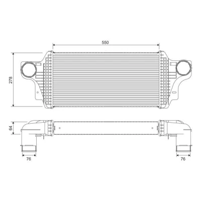 Imagem de VALEO 818377 Intercooler Alumínio sem sensor