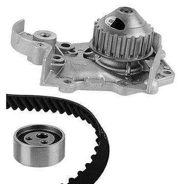 Imagem de METELLI 30 0412 1 Bomba de Água + Kit correia Distribuição 17mm para accionamento da dentada RENAULT: CLIO