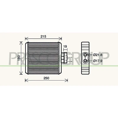 Imagem de PRASCO SK320H001 Radiador Quente SEAT: Ibiza 3, VOLKSWAGEN: Polo IV Hatchback, SKODA: Fabia I 1 Combi