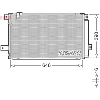 Imagem de DENSO DCN50049 Condensador com secador R 134a TOYOTA: Avensis II Station Wagon