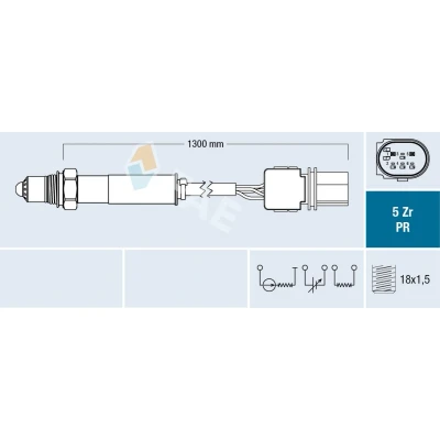 Imagem de FAE 75098 Sonda lambda MERCEDES BENZ: Classe C Sedan, T modell, E BMW: X6, 5 Sedan