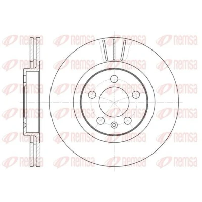 Imagem de REMSA 6546.10 Disco de travão Eixo dianteiro 280, 280 22 5 ventilado VOLKSWAGEN: Golf 4, 5, Bora Sedan, SEAT: Ibiza 3, Leon I Hatchback