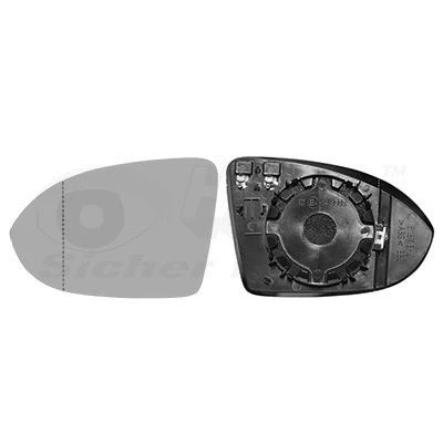 Imagem de VAN WEZEL 5742837 Vidro Espelho esquerda VOLKSWAGEN: Arteon, Passat B8 Variant