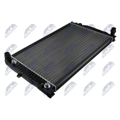 Imagem de NTY CCH AU 004 Radiador, arrefecimento do motor 632mm 415mm 34mm com radiador de óleo AUDI: A4 B5 Avant, A6 C5 Sedan, Sedan