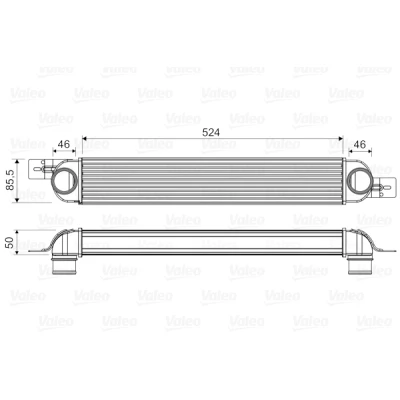 Imagem de VALEO 818661 Intercooler sem válvula de recirculação dos gases escape OPEL: Meriva A