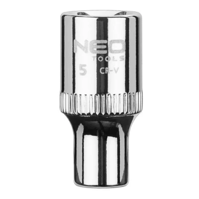 Imagem de NEO TOOLS 08 222 Chave de caixa 1/4 3124 5 mm aço cromo vanádio SuperLock