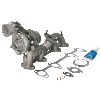 Imagem de ELSTOCK 91 1459 Turbocompressor accionado pelos gases de escape, atuador controlo pneumático com juntas VOLKSWAGEN: Golf 4, 5