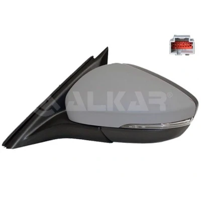 Imagem de Espelho retrovisor Alkar 6141471 esquerda com subcapa elétrico aquecível, dobrável electricamente, convexo, iluminação circundante para veículo co