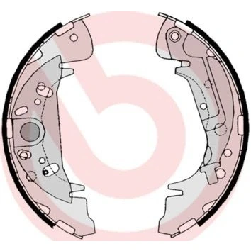 Imagem de BREMBO S 11 504 Maxilas de travão 254 57 com alavanca do mão