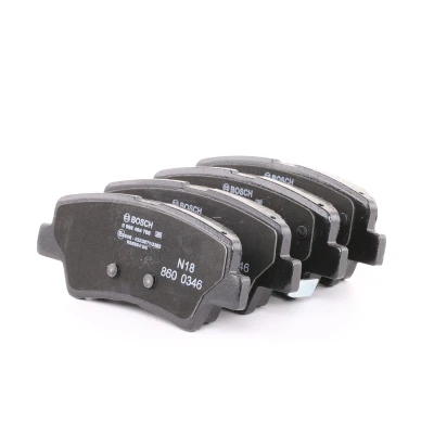 Imagem de BOSCH 0 986 494 768 Jogo de pastilhas para travão disco Baixo teor metálico com avisador sonoro desgaste chapa anti ruído