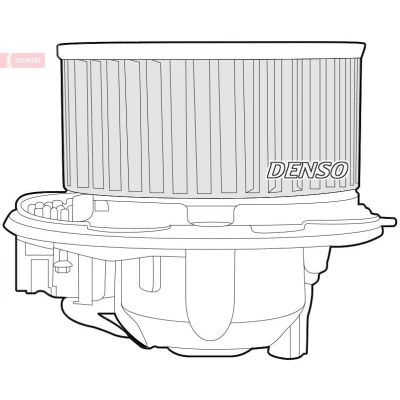 Imagem de DENSO DEA32003 Ventilador do Habitáculo para veículo com volante à esquerda sem resistência SEAT: Altea, Leon II Hatchback, VOLKSWAGEN: Golf 5