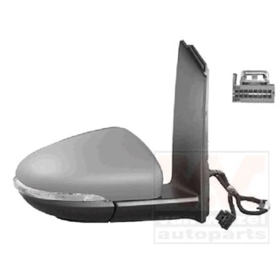 Imagem de Espelho retrovisor Van Wezel 5735818 à direita com subcapa completo, convexo, para regulação eléctrica dos espelhos, dobrável electricamente,