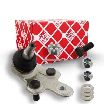 Imagem de FEBI BILSTEIN 28700 Rótula de suspensão Eixo dianteiro, lado esquerdo, em baixo com material montagem ProKit para braço transversal