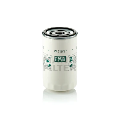 Imagem de MANN FILTER W 719/27 Filtro de óleo 3/4 16 UNF com uma válvula retenção aparafusado FORD: MONDEO 1, Focus Mk1 Carrinha, Cougar Coupe