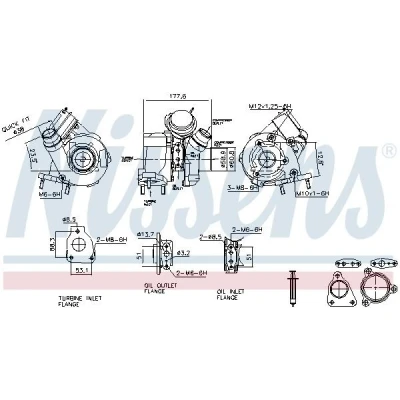 Imagem de NISSENS 93627 Turbocompressor accionado pelos gases de escape pneumático sem colector RENAULT: MEGANE 2