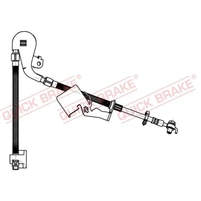 Imagem de QUICK BRAKE 50.704X Mangueira de Travão 640 M10x1 PEUGEOT: 407 SW
